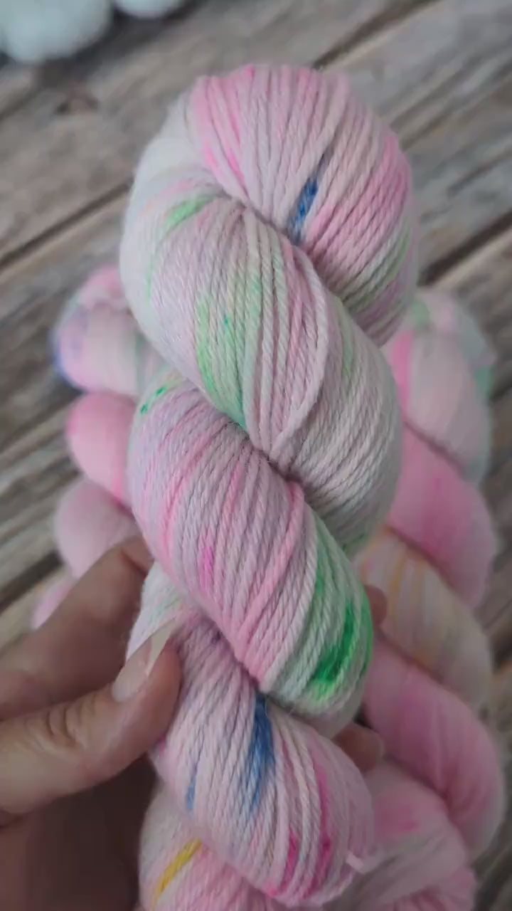 OOAK Wizard Candy Shop Hand Dyed Yarn Colorway Worsted Weight
